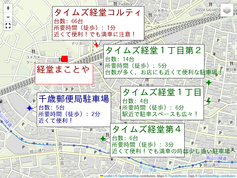 周辺駐車場案内